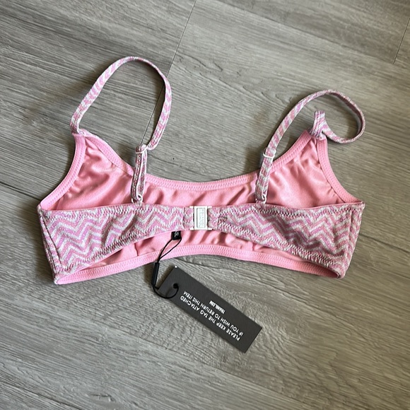 Pink and white sparkle Bathing suit top - Picture 8 of 8